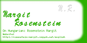 margit rosenstein business card